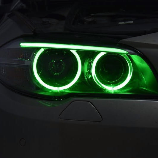 BMW 5 Series F10 RGB DRL (green)