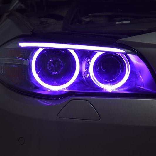 BMW 5 Series F10 RGB DRL (purple)